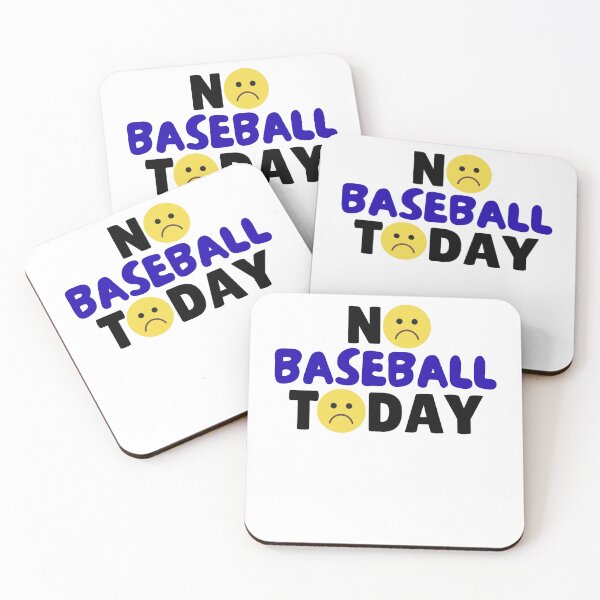 Item preview, funny No baseball Today quote funny baseball player, unhappy emoji designed and sold by LuxeGraphix.