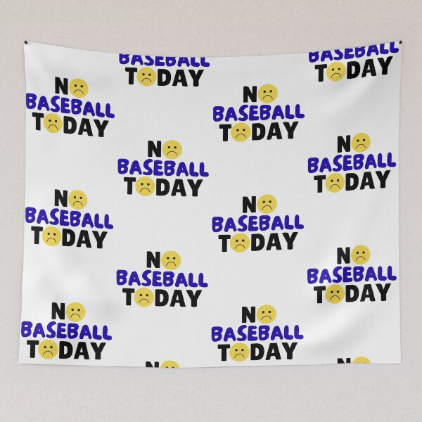 Item preview, funny No baseball Today quote funny baseball player, unhappy emoji designed and sold by LuxeGraphix.