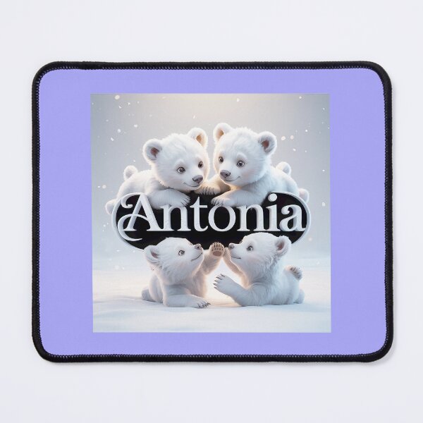 Item preview, Adorable Polar Bear Cubs with Name Antonia designed and sold by Mary Robbins.