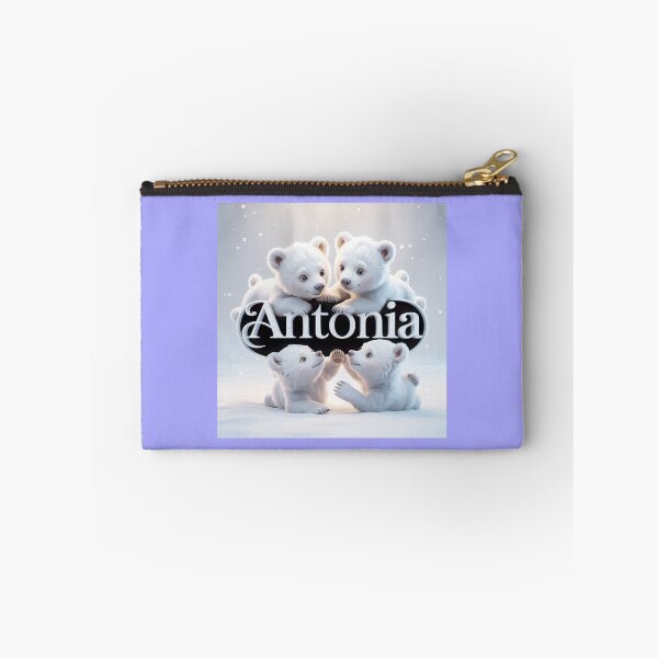 Item preview, Adorable Polar Bear Cubs with Name Antonia designed and sold by Mary Robbins.