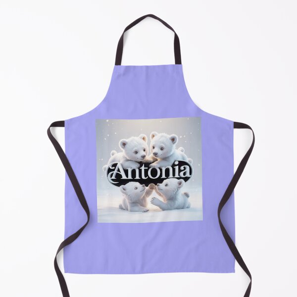 Item preview, Adorable Polar Bear Cubs with Name Antonia designed and sold by Mary Robbins.