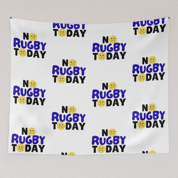 Item preview, funny No rugby Today saying humor rugby player, upset emoji designed and sold by LuxeGraphix.
