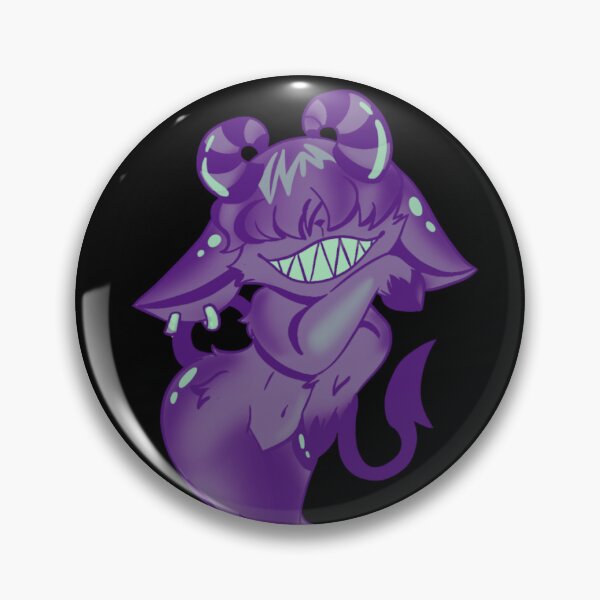 Item preview, Adorable cartoon demon with horns and a mischievous smile designed and sold by Jen-stuffs.