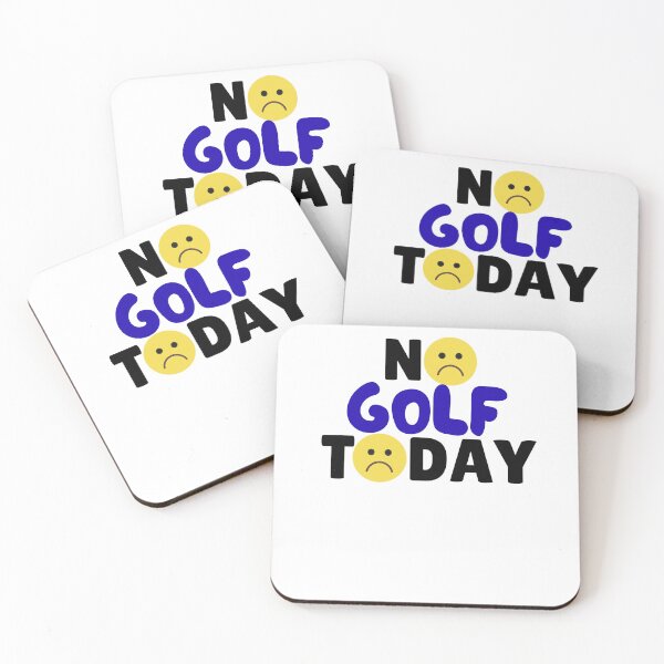 Item preview, humor No golf Today saying funny golf player, upset emoji designed and sold by LuxeGraphix.