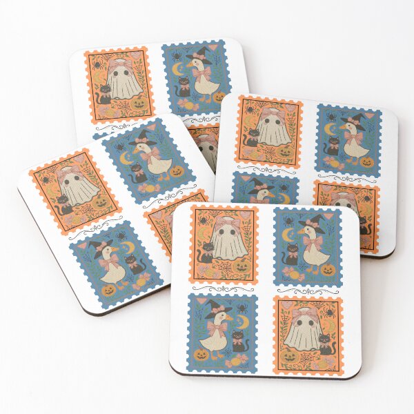 Item preview, Ghost & Goose Coquette Halloween Embroidery Stamps designed and sold by Nacho Average Designs.