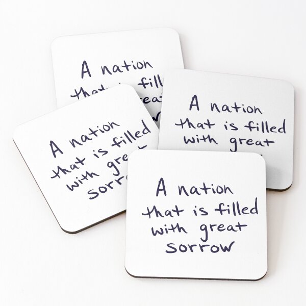 Item preview, A Nation Filled with Great Sorrow designed and sold by abeink.