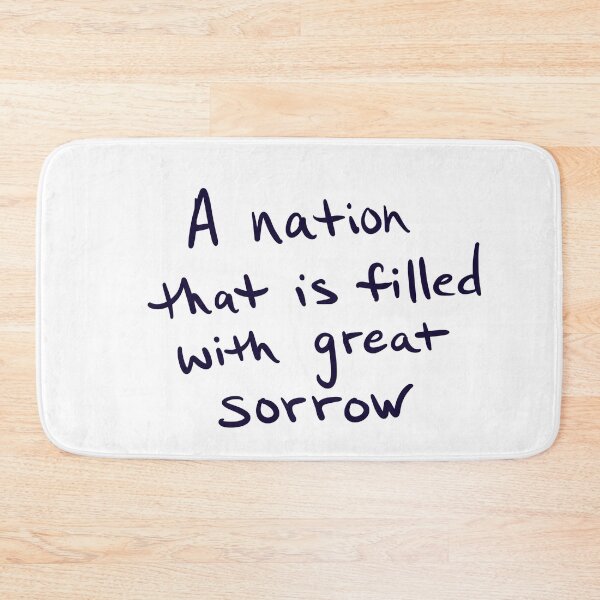 Item preview, A Nation Filled with Great Sorrow designed and sold by abeink.