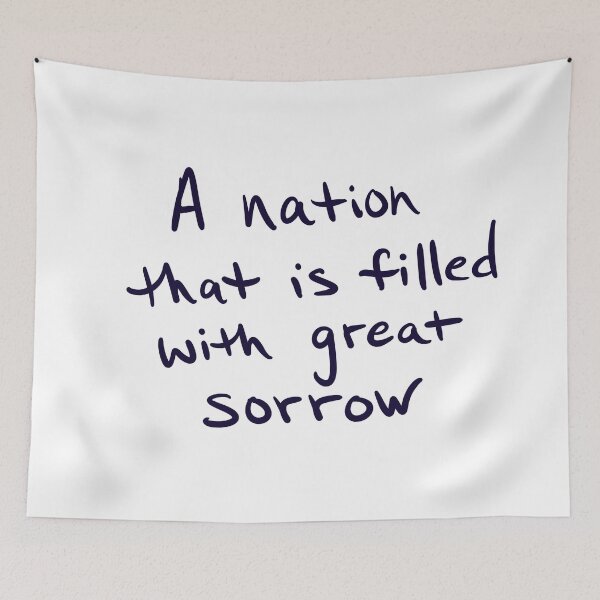 Item preview, A Nation Filled with Great Sorrow designed and sold by abeink.
