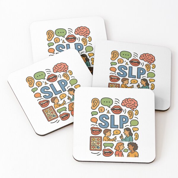 Item preview, SLP Speech Therapy Communication Illustration | Speech Language Pathologist Gift designed and sold by inkoutninja.