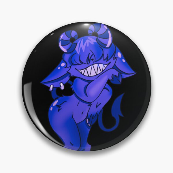 Item preview, Adorable cartoon demon with horns and a mischievous smile designed and sold by Jen-stuffs.