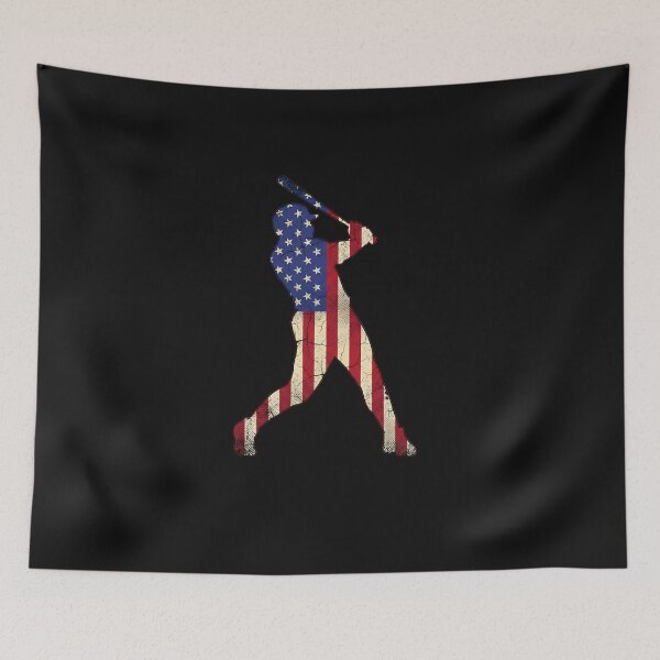 Item preview, American Baseball Player Batter With United States Flag USA  designed and sold by facegm.