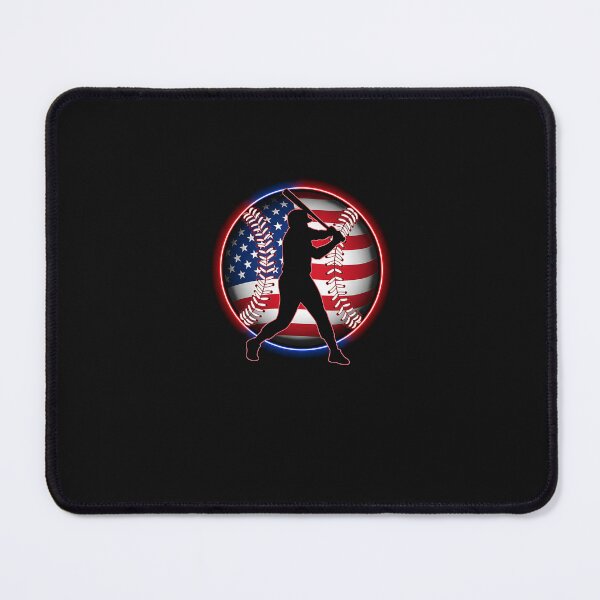 Item preview, American Baseball Player Batter With United States Flag USA designed and sold by facegm.