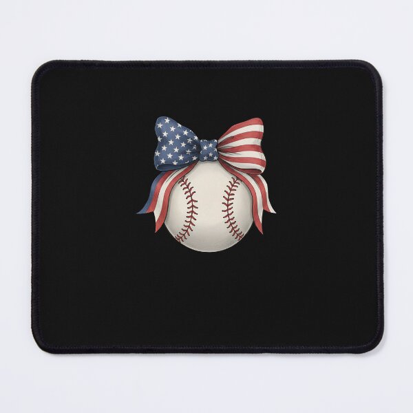 Item preview, American Flag Baseball Player Bat Bow Catcher Pitcher USA designed and sold by facegm.