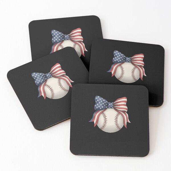 Item preview, American Flag Baseball Player Bat Bow Catcher Pitcher USA designed and sold by facegm.