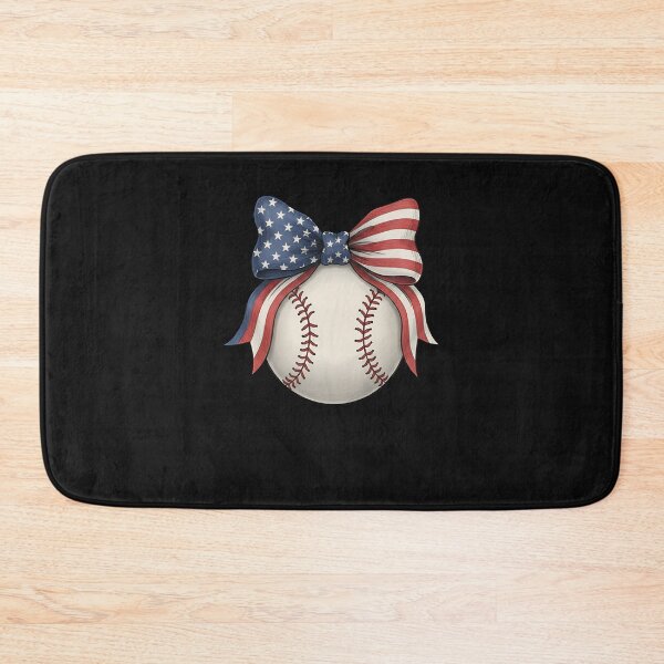 Item preview, American Flag Baseball Player Bat Bow Catcher Pitcher USA designed and sold by facegm.