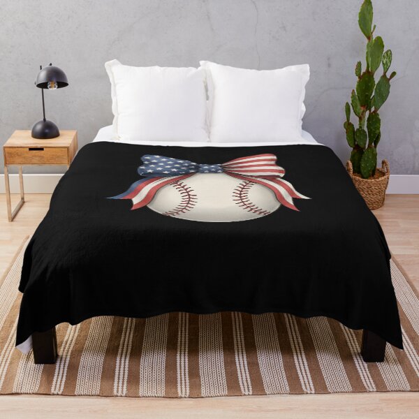 Item preview, American Flag Baseball Player Bat Bow Catcher Pitcher USA designed and sold by facegm.