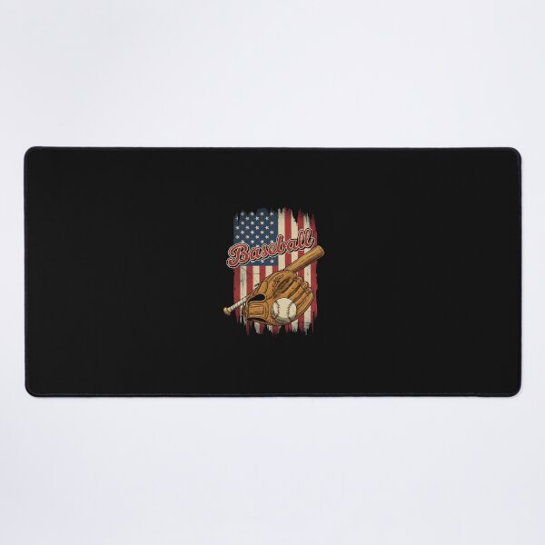 Item preview, American Flag Baseball Player Bat Fan Catcher Pitcher USA designed and sold by facegm.