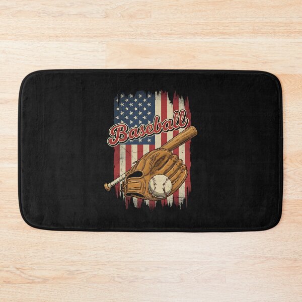 Item preview, American Flag Baseball Player Bat Fan Catcher Pitcher USA designed and sold by facegm.