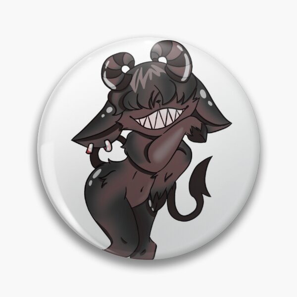 Item preview, Adorable cartoon demon with horns and a mischievous smile designed and sold by Jen-stuffs.