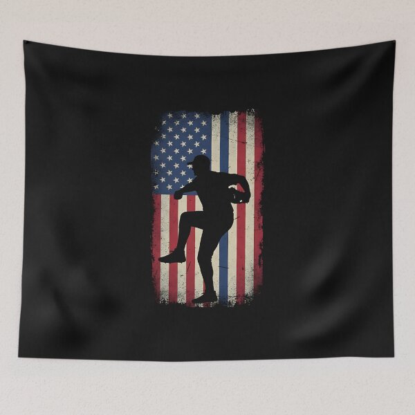 Item preview, Baseball American Flag Pitcher USA Pitching 4th Of July designed and sold by facegm.