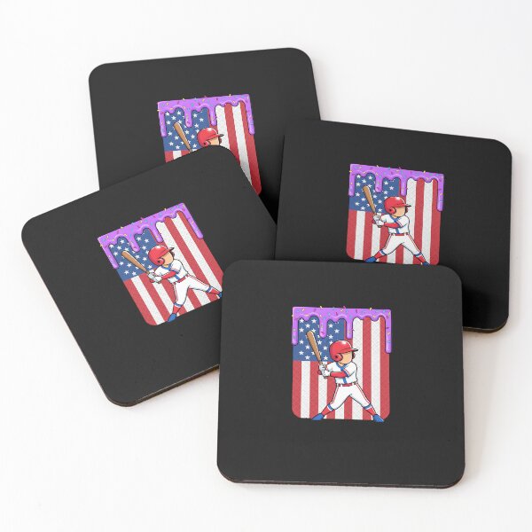 Item preview, Baseball Drip Dabbing Ice Cream Melting American Flag Boys designed and sold by facegm.
