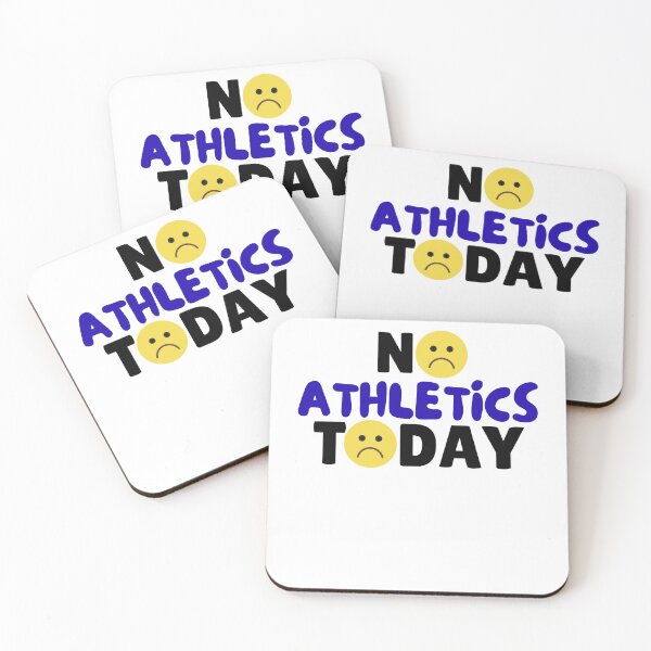 Item preview, funny No athletics Today graphic humor athletics sport fan, sad face designed and sold by LuxeGraphix.