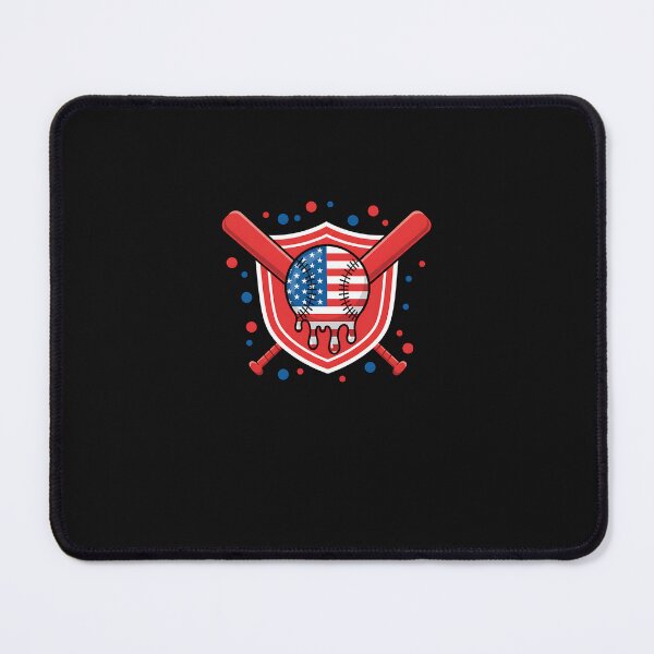 Item preview, Baseball Patriotic Dripping Flag Crossed Bats Home Plate  designed and sold by facegm.