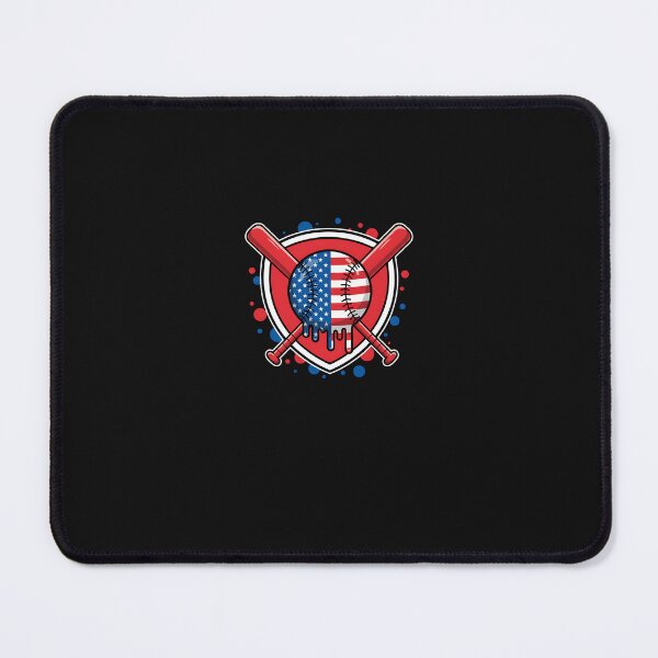 Item preview, Baseball Patriotic Dripping Flag Crossed Bats Home Plate designed and sold by facegm.