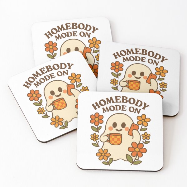 Item preview, Homebody Mode On Ghost | Cute Cozy Introvert Aesthetic Design designed and sold by inkoutninja.