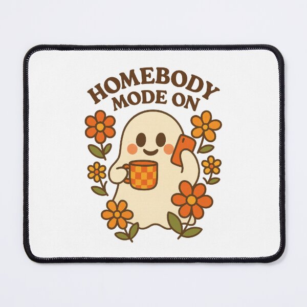 Item preview, Homebody Mode On Ghost | Cute Cozy Introvert Aesthetic Design designed and sold by inkoutninja.