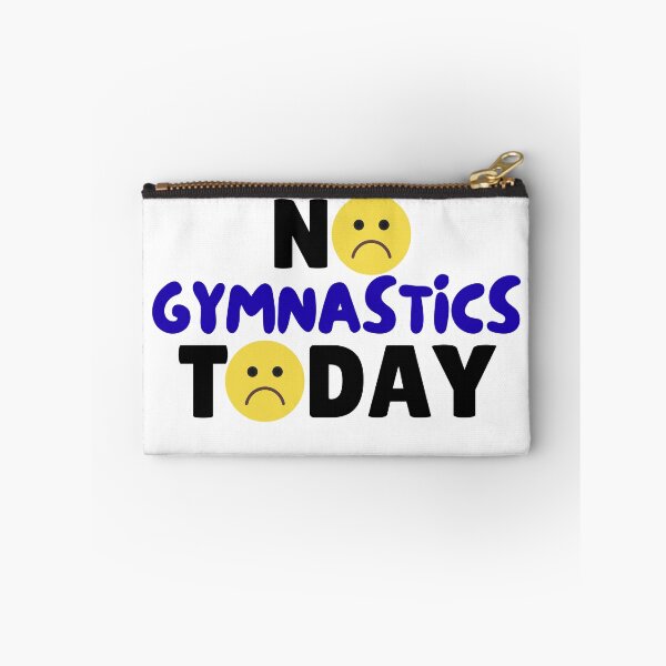 Item preview, funny No gymnastics Today graphic gymnastics sport humor, sad face designed and sold by LuxeGraphix.