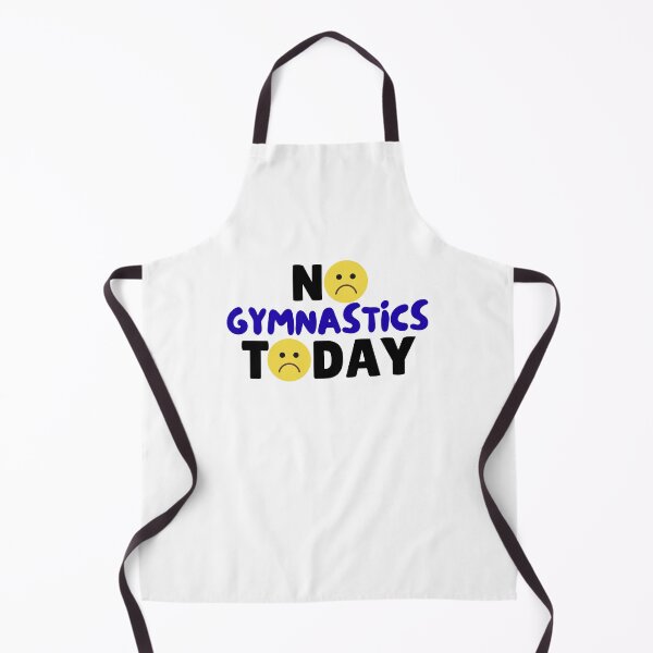 Item preview, funny No gymnastics Today graphic gymnastics sport humor, sad face designed and sold by LuxeGraphix.