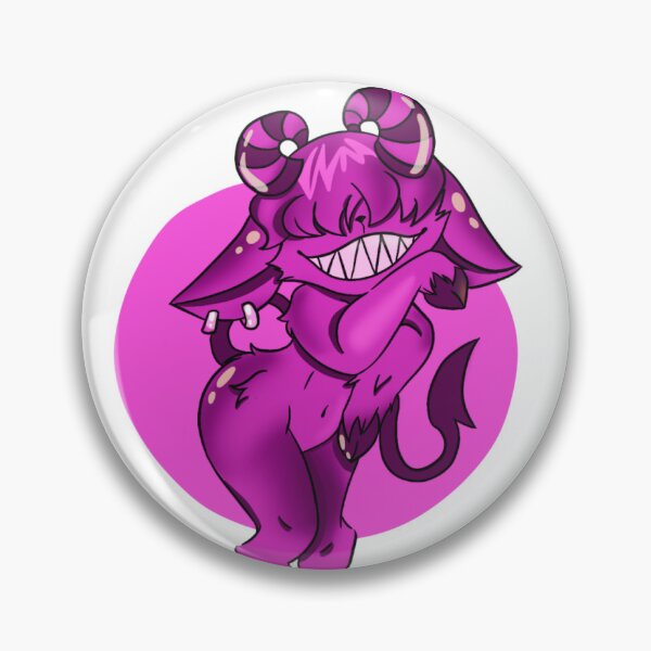 Item preview, Adorable cartoon demon with horns and a mischievous smile designed and sold by Jen-stuffs.