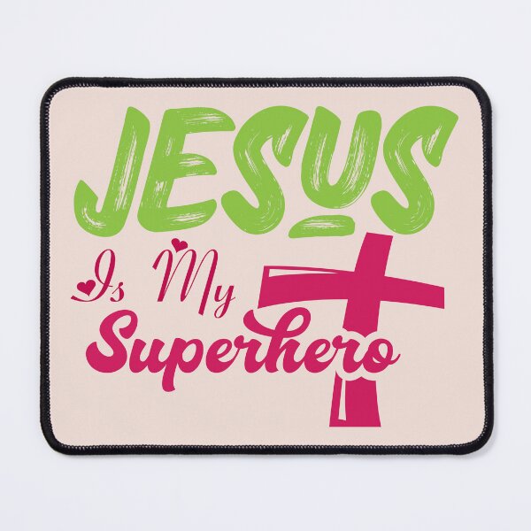 Item preview, Jesus Is My Superhero | Christian Faith Quote | Inspirational Religious Art & Spiritual Strength Design designed and sold by Hope & Light Designs.