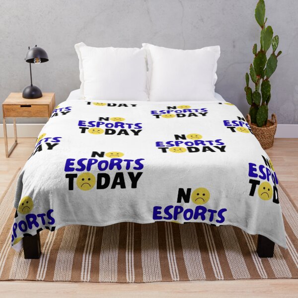 Item preview, funny No esports Today design electronic sports quote, unhappy emoji designed and sold by LuxeGraphix.