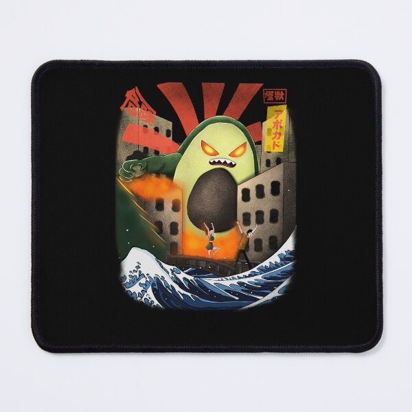 Item preview, Avocado Kaiju vs City – Japanese Great Wave Parody Art designed and sold by shirtpublic.