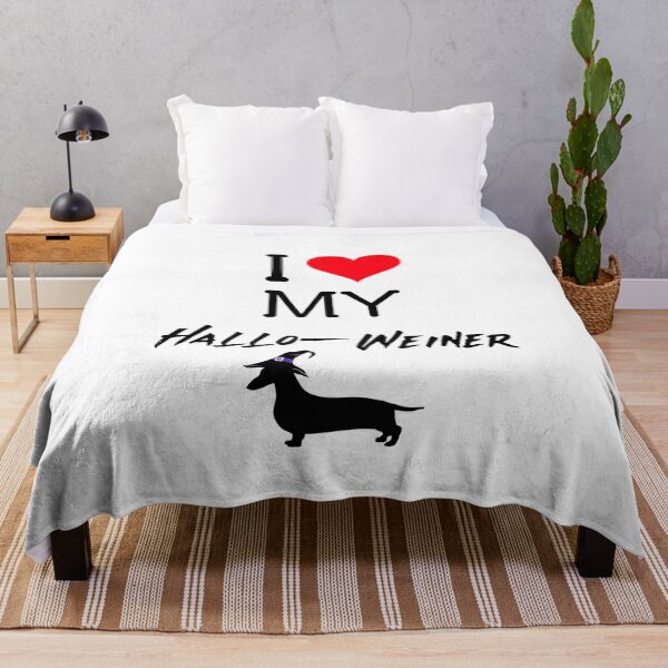 Item preview, I Love My Hallo-Weiner Funny Dachshund Halloween designed and sold by Hintotees.