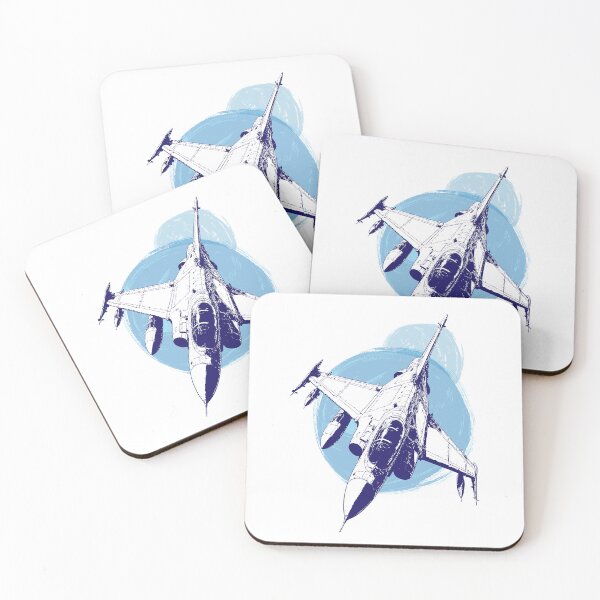 Item preview, Blue Fighter Jet – Bold Aviation Art designed and sold by Way-Of-Art.