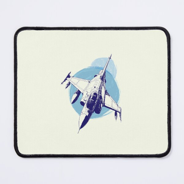 Item preview, Blue Fighter Jet – Bold Aviation Art designed and sold by Way-Of-Art.