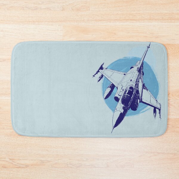 Item preview, Blue Fighter Jet – Bold Aviation Art designed and sold by Way-Of-Art.