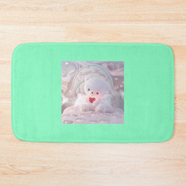 Item preview, Adorable Teddy Bear with Red Heart on Fluffy Bed designed and sold by Christopher Haynes.