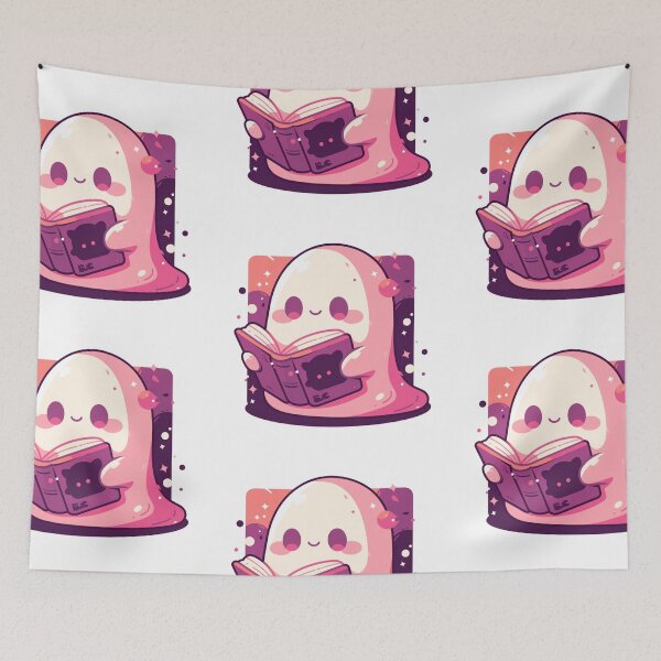 Item preview, Cute Ghost reading a book designed and sold by MendaciousMina.