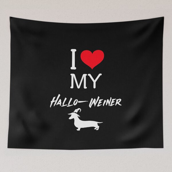 Item preview, Love My Hallo-Weiner Funny Dachshund Halloween designed and sold by Hintotees.
