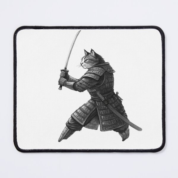 Item preview, Samurai Cat with Katana designed and sold by Broxui.