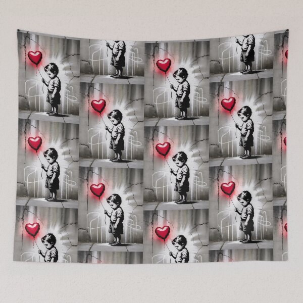 Item preview, Banksy girl ballon vintage designed and sold by martin max.