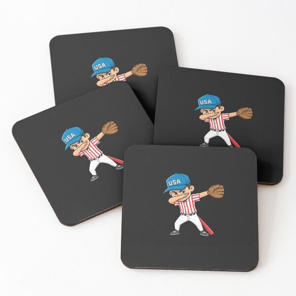 Item preview, Dabbing Baseball Player 4th of July USA American Flag Boys designed and sold by diyoor.