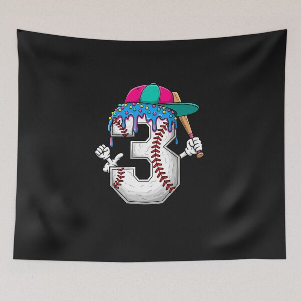 Item preview, Baseball 3 Year Old Ice Drip 3rd Birthday Boy Kids  designed and sold by diyoor.