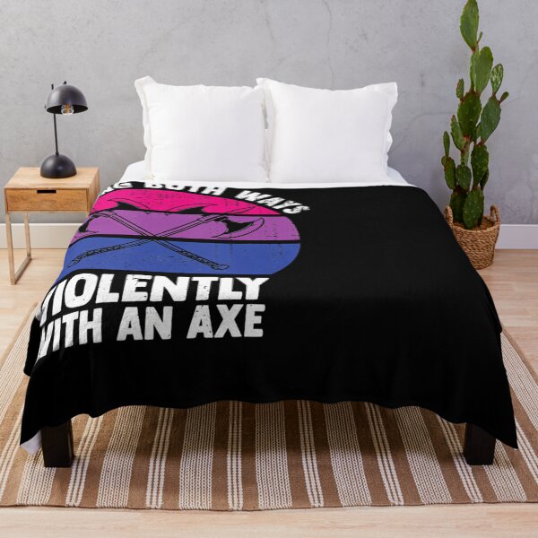 Item preview, I Swing Both Ways Violently With An Axe Bisexual Lgbt Pride designed and sold by ShopGlorious.