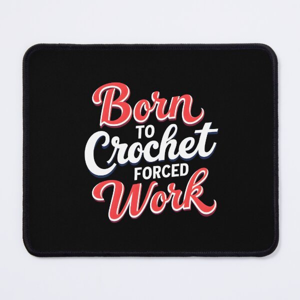 Item preview, Crochet Lover Text Design in Red and White designed and sold by MimsTees.
