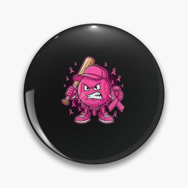 Item preview, Baseball Drip Breast Cancer Awareness Pink Ribbon Graphic  designed and sold by diyoor.